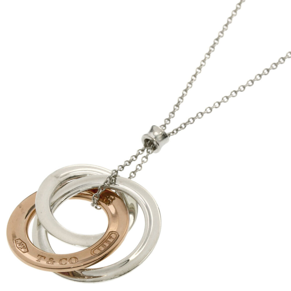 Tiffany & Co. Interlocking Necklace, Silver/Rubedo Metal, Women's.